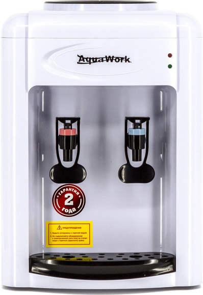 Кулер Aqua Work 0.7-TDR, настольный, электронный, «push» - кран, белый [24034]